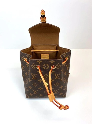 Рюкзак Louis Vuitton  Montsouris  премиум люкс темно-коричневый BB 20/17/11 фото-7