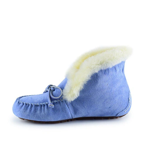 Угги женские мокасины UGG Alena Sky Blue фото-5