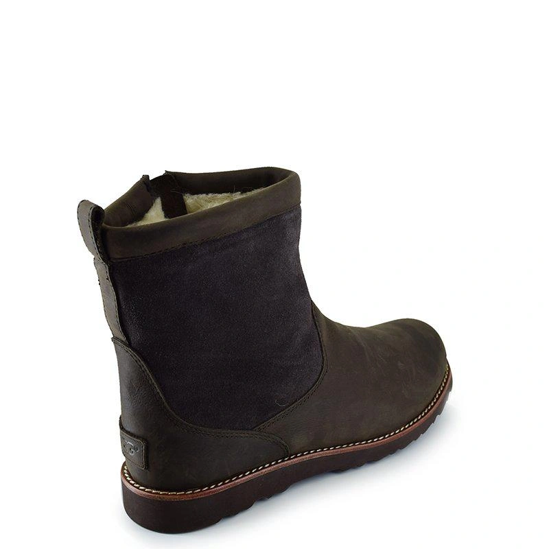 Угги мужские ботинки UGG Hendren Men Boots Chocolate фото-3