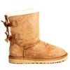 Угги женские ботинки UGG Bailey Bow Chestnut фото-1