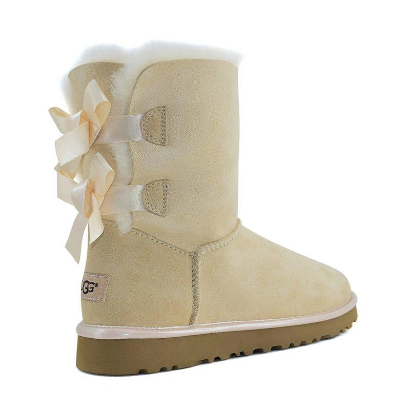 Угги женские UGG II Bailey Bow Metallic Amberlight фото-4