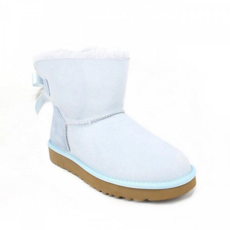 Угги женские мини UGG Bailey Bow Tassel Iceberg фото-2