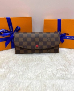 Кошелек Emilie Louis Vuitton премиум-люкс из новой коллекции 19/10/2 A61410 фото-