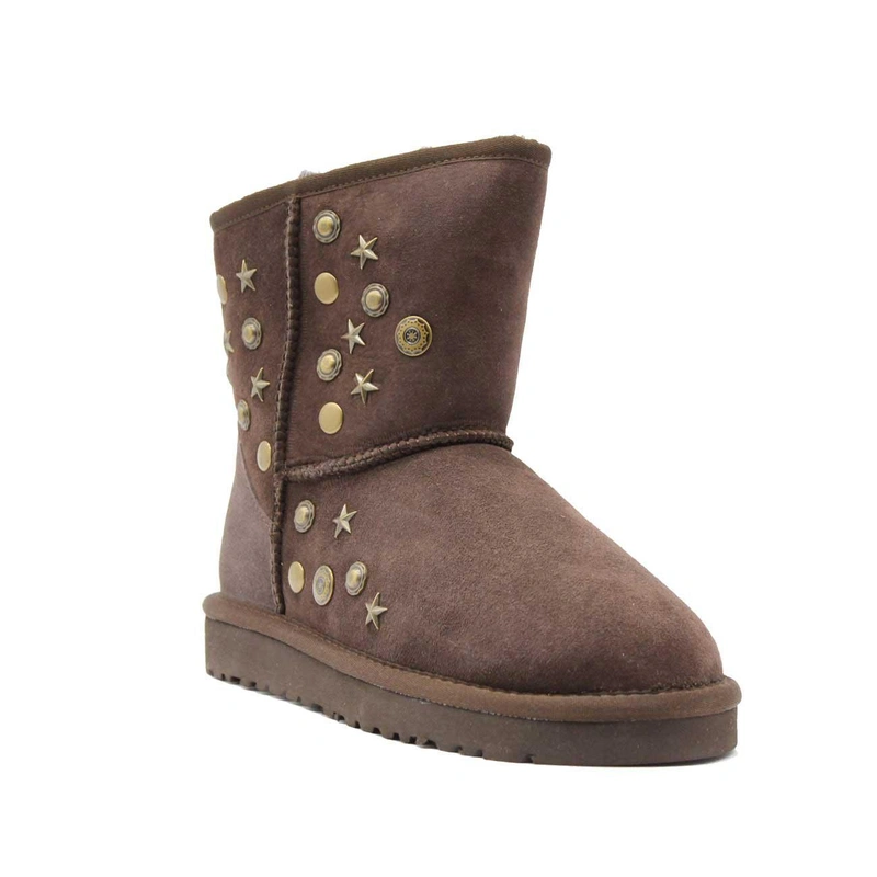 Угги женские ботинки UGG Deco Star Chocolate фото-2