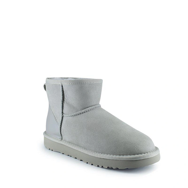 Угги женские мини UGG Classic Mini II Metallic Grey фото-5