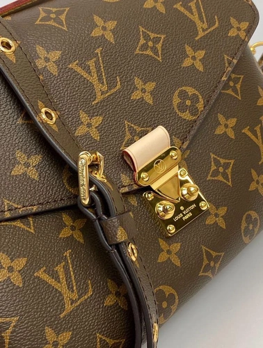 Женская сумка Louis Vuitton Pochette Métis M44875 премиум-люкс коричневая 25/19/7 фото-9