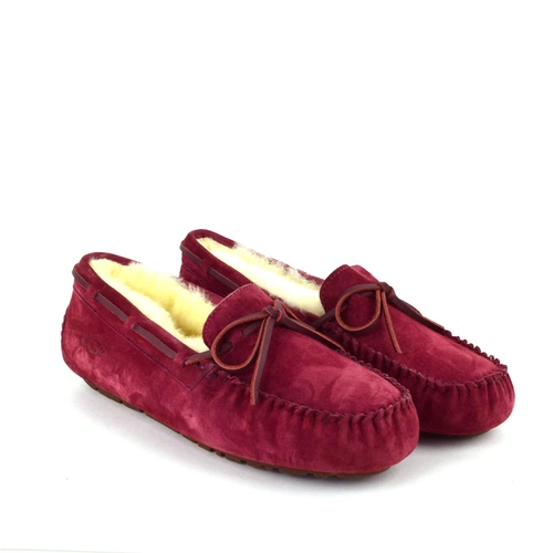 Угги женские мокасины UGG Red Wine фото-3