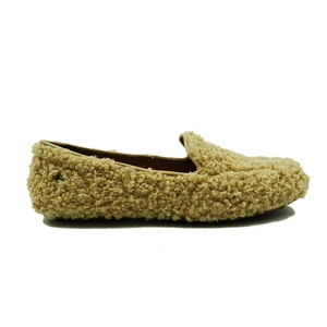 Угги женские мокасины UGG Hailey Fluff Loafers Sand фото-