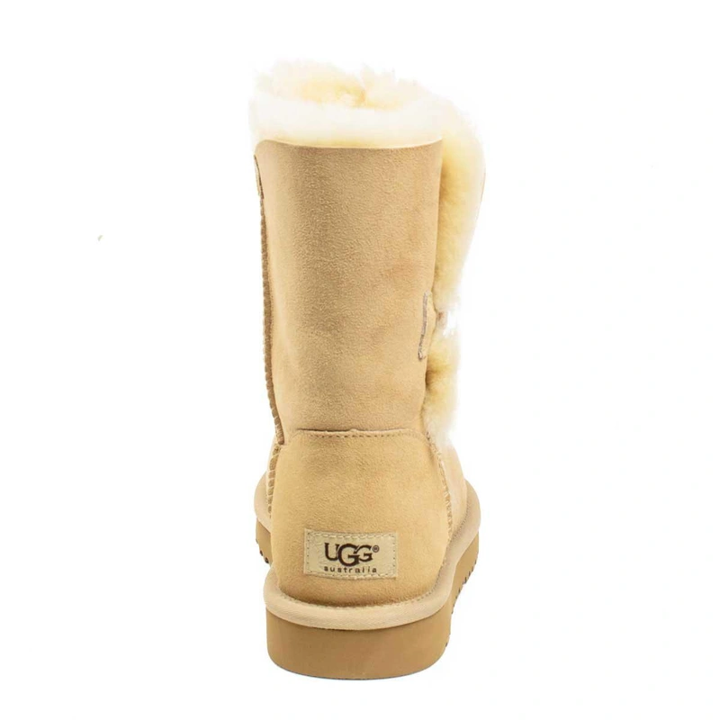 Угги женские ботинки UGG Bailey Button Sand фото-4