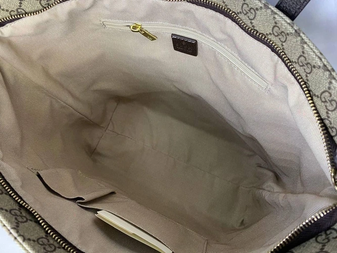 Женская сумка Gucci в комплекте косметичка и кошелек 30/30/13 A65594 фото-4