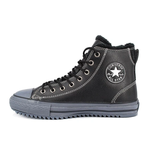 Кеды Converse All Star 144735 Black Grey с мехом фото-4