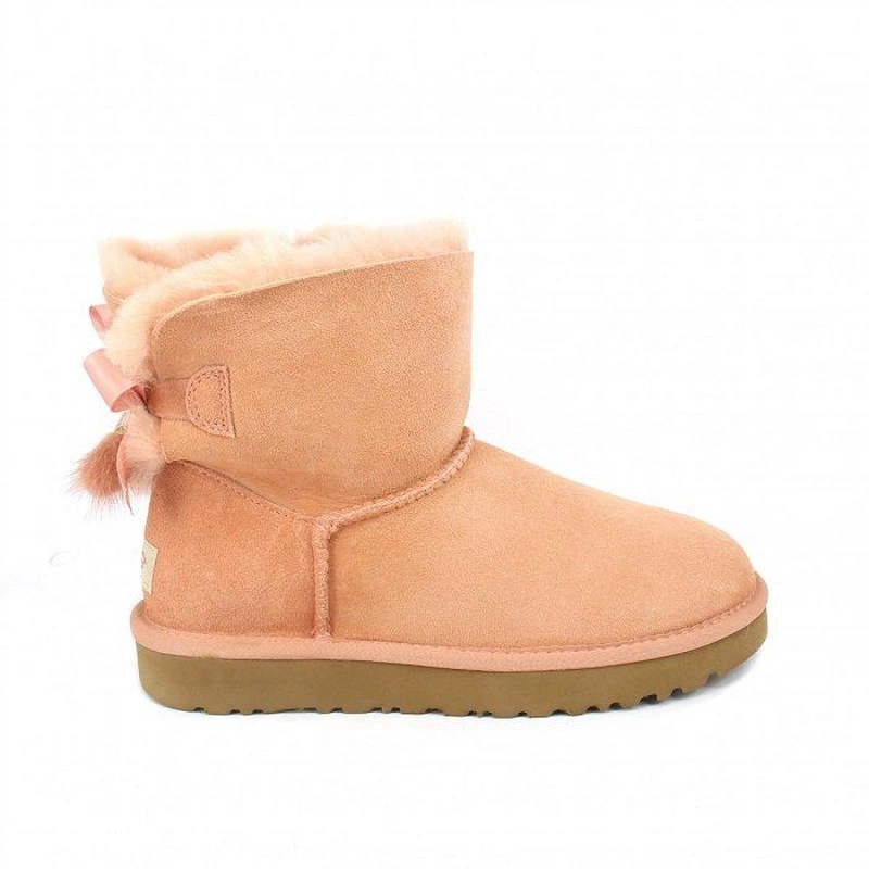 Угги женские мини UGG Bailey Bow Tassel Lantana