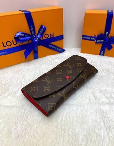 Кошелек Emilie Louis Vuitton премиум-люкс из новой коллекции 19/10/2 A61456 фото-