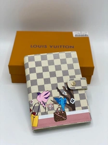 Женский бумажный органайзер (еженедельник) Louis Vuitton с шахматным рисунком 19/14 см фото-