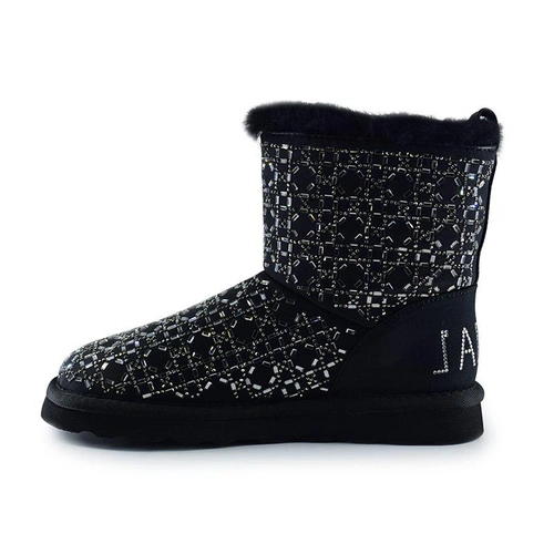 Угги женские UGG x Christian Dior Black фото-5