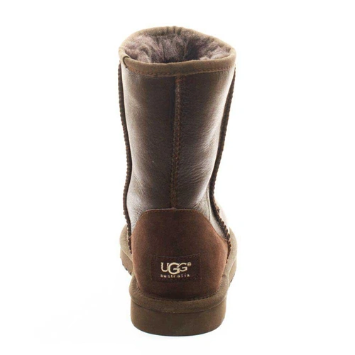 Угги мужские ботинки UGG Classic Short Metallic Chocolate фото-3