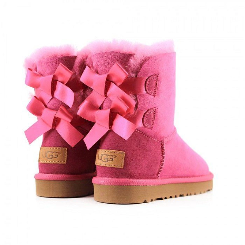 Угги детские UGG Kids Bailey Bow II Fucsia