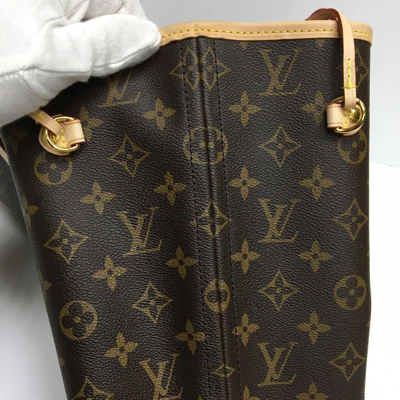 Женская сумка из канвы Louis Vuitton коричневая 31/28/17 фото-3