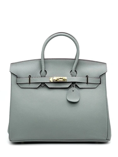 Женская сумка Hermes Birkin 35×26 см A109435 серая