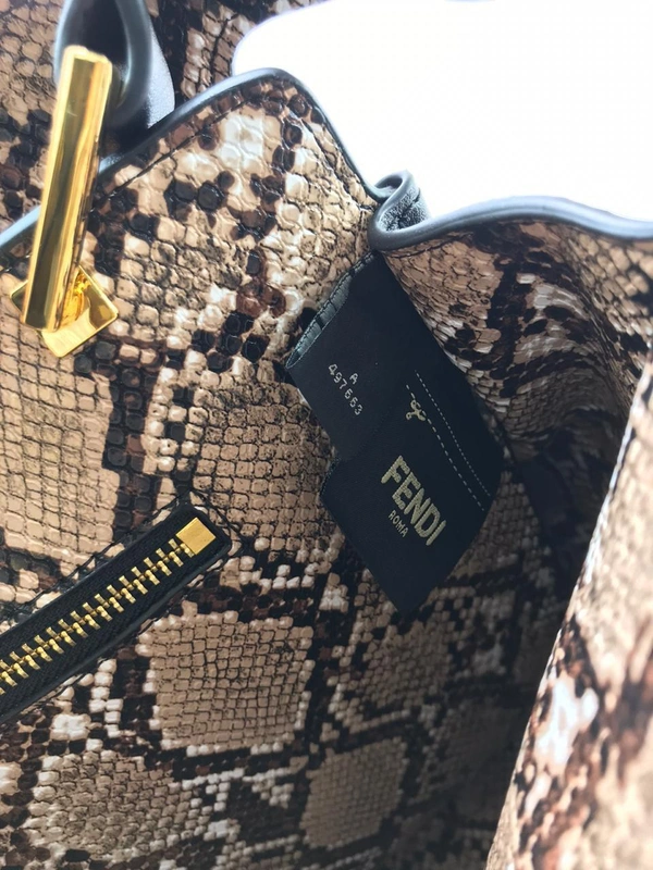 Женская сумка Fendi коричневая A51195 фото-2