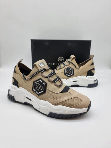 Кроссовки Philipp Plein Trainer Predator SABS-USC0122-PTE003N Beige-White