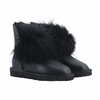 Угги женские UGG Fox Fur II Gen Metallic Black фото-1