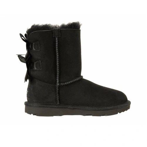 Угги детские UGG Kids Bailey Bow II Black фото-4