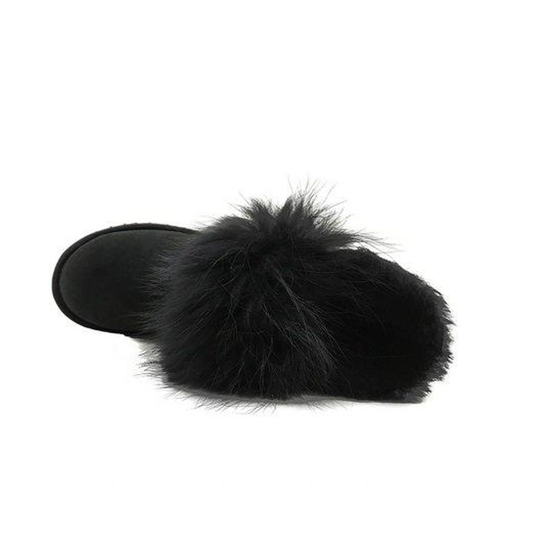 Угги женские UGG Fox Fur II Gen Black фото-5