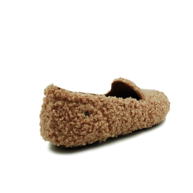 Угги женские мокасины UGG Hailey Fluff Loafers Chestnut фото-3