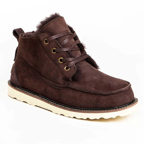 Угги мужские ботинки UGG Beckham Chocolate фото-3