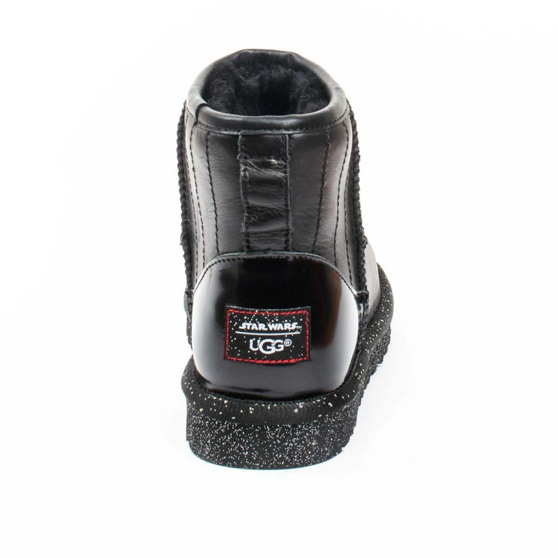 Угги женские ботинки UGG Mini Star Wars Black фото-4