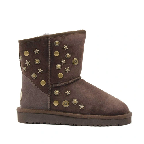 Угги женские ботинки UGG Deco Star Chocolate