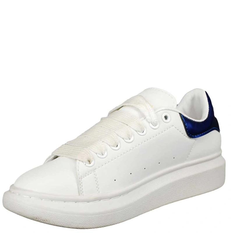 Кроссовки Alexander McQueen Oversized Larry White Blue фото-5