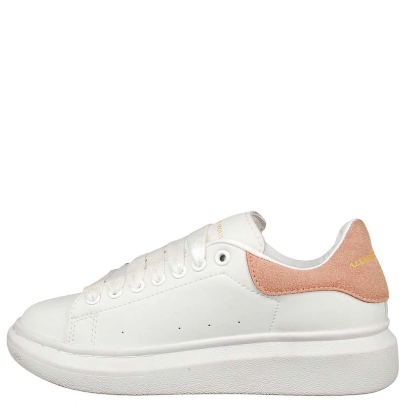 Кроссовки Alexander McQueen Oversized Larry White Pink фото-6