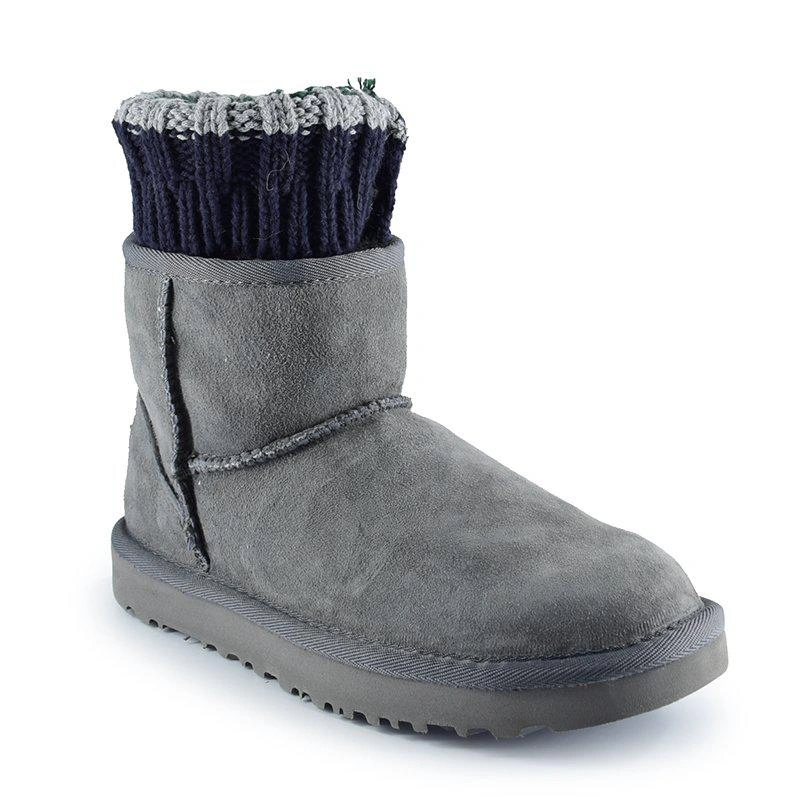 Угги женские UGG Sacai Knit Classic Mini II Grey фото-3