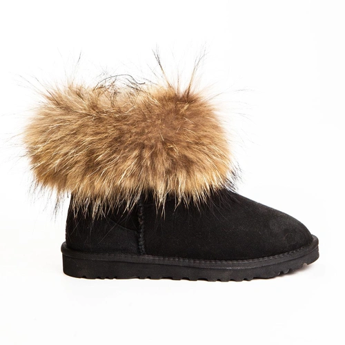 Угги женские с мехом UGG Valentina Black A33981