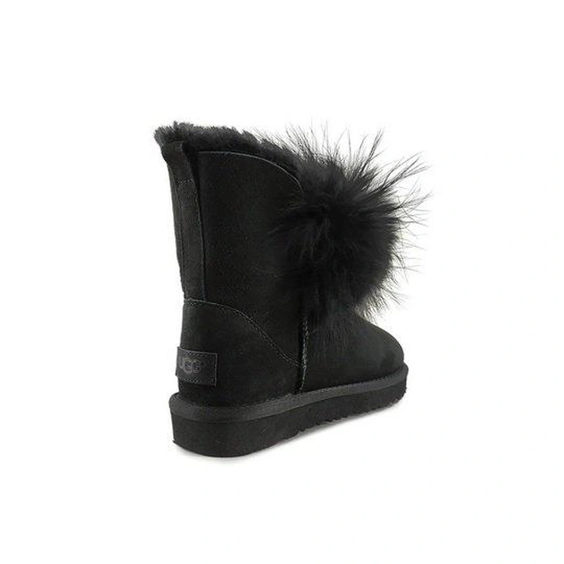 Угги женские UGG Fox Fur II Gen Black фото-3