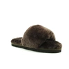 Угги тапочки женские UGG Fluff Slide Slippers Chocolate фото-1