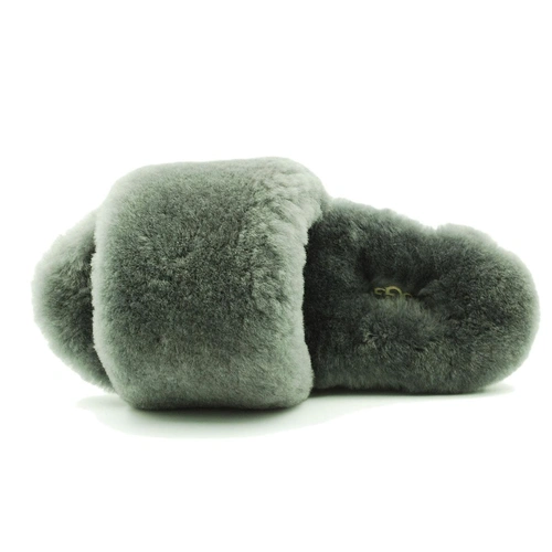 Угги тапочки женские UGG Fluff Slide Slippers Grey фото-3