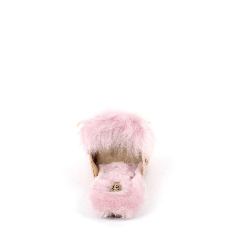 Угги тапочки женские UGG Slippers Fluff Shaine Pink фото-5