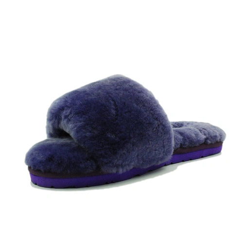 Угги тапочки женские UGG Fluff Slide Slippers Purple фото-3