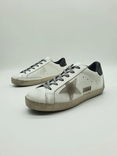 Кеды женские Golden Goose бело-черные A52751 фото-2