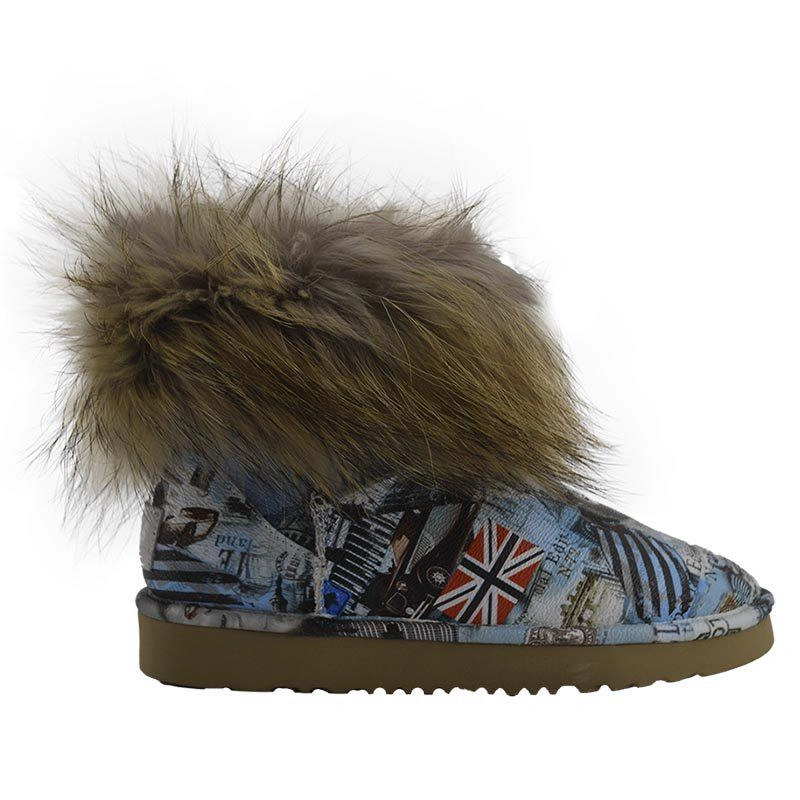 Угги женские Джимми Чу UGG Jimmy Choo Travel Fox Blue