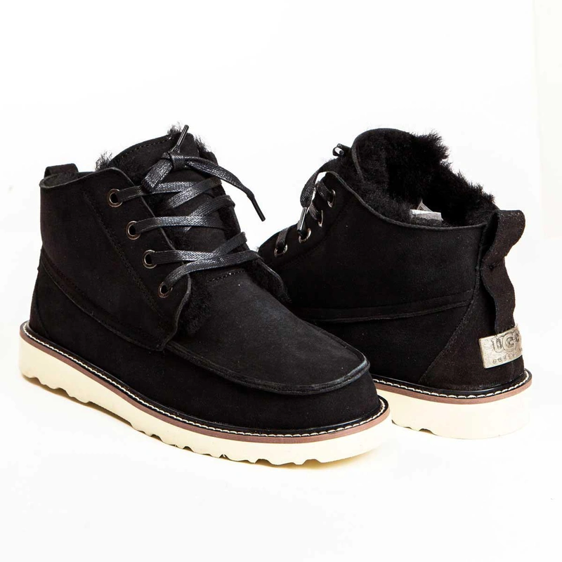 Угги мужские ботинки UGG Beckham Black фото-2