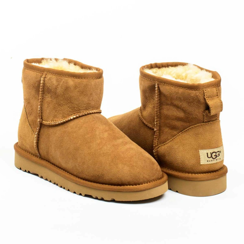 Угги женские ботинки UGG Mini Classic Chestnut фото-2