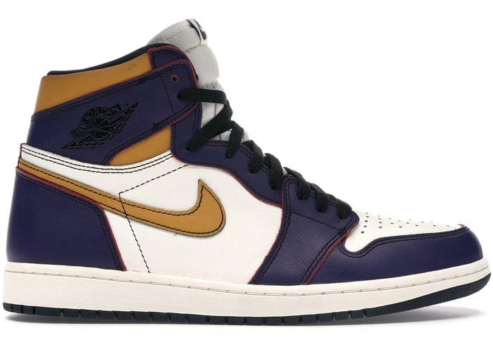 Кроссовки Nike Air Jordan 1 Retro High OG Defiant SB LAKERS фото-2