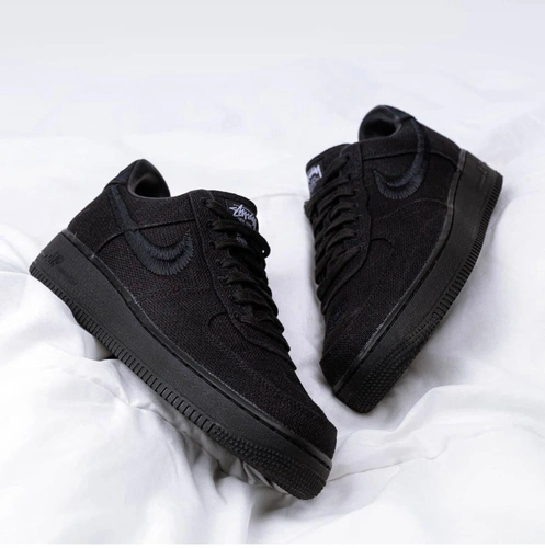 Кроссовки Stussy x Nike Air black фото-2