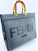 Женская сумка Fendi синяя 39/35/20 коллекция 2021-2022 фото-1