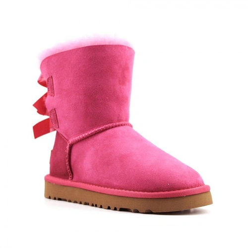 Угги детские UGG Kids Bailey Bow II Fucsia фото-2