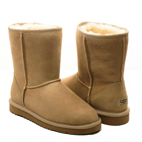 Угги женские ботинки UGG Classic Short Sand фото-4